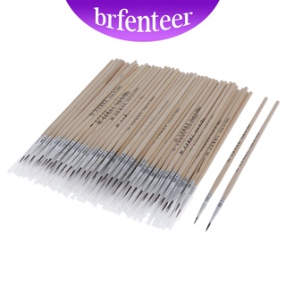 Brfenteer 100-paquetes De pinceles acrílicos Pintura con detalles finos Para Miniatura/Modelo Escala/Pintura Arte Acrílico/aceite/acuarela