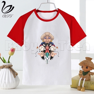 Chica camisas espíritu lejos Anime sin cara camiseta niños ropa de manga corta moda divertida camisetas Top impreso camisetas