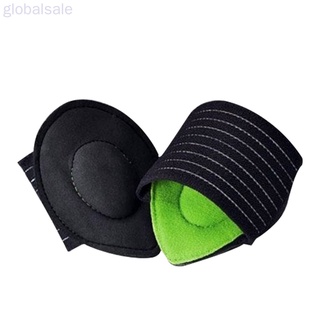 Global 1 par de almohadillas de compresión para reposapiés de apoyo de arco para pies planos verde