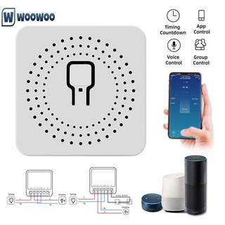 WO MINI Wifi Smart Switch Timer Wireless Switches Smart Home Automation Compatible with Tuya Alexa Google Home WO