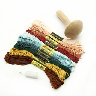winter Wooden DIY Mushroom Darner Patch Tool Darning Needle Sewing Thread Trousers Clothes Socks Sewing Repair Device