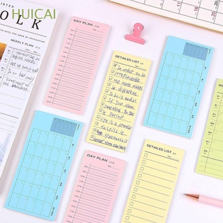 Huicai papelería suministros escolares Plan lista Copybook bloc de notas cuaderno mes planificador diario semanal