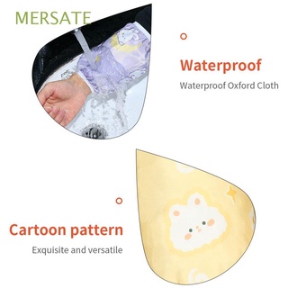 MERSATE Work Waterproof Sleeves Oilproof Antifouling Sleeve Cooking Sleeves Kitchen Cooking Tools Long Cartoon Protective Short Cuff Sleeves
