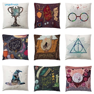 En stock | Funda De Almohada Con Diseño De Dibujos Animados De Harry Potter , Color Acuarela (2)