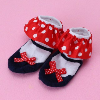 calcetines de bebé dulce para niña/pantuflas de princesa/calcetines cortos