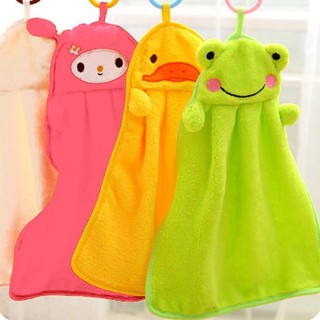 toalla de lana de coral súper suave para niños/toalla de dibujos animados para bebé/toalla colgada de sudor
