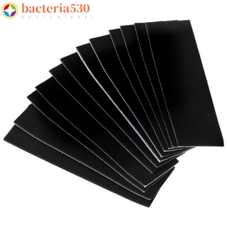 bacteria530 12pcs Wooden Fingerboard Black Grip Tape Stickers 110mmx35mm