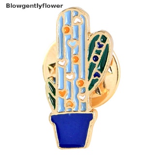 Blowgentlyflower-Juego De 6 Pines De Broche De Esmalte Para Plantas , Cactus , Collar , Insignia Para Mujer , Regalo De Joyería BGF (5)