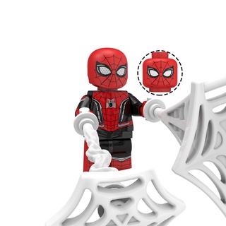 angelic 8 unids/set montar modelo para niños regalo ladrillos juguetes spiderman bloques superhéroe modelo muñecas diy mini bloques creatividad spiderman bloques de construcción (6)