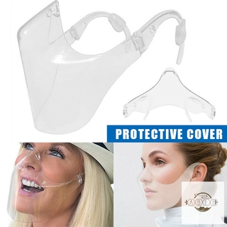 máscara duradera de seguridad facial protector facial anti-niebla cubierta de la boca combinar plástico reutilizable máscara facial transparente