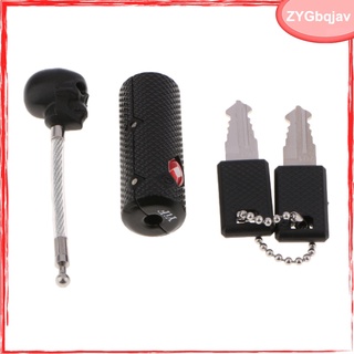 TSA Approved Luggage Locks with Keys for Bags Flexible Ultra Secure Black