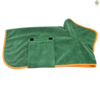 New Dog Bathrobe Towel Dog Drying Coat Microfiber Fast Drying Super Absorbent Pet Dog Cat Bath Robe Towel XL Size