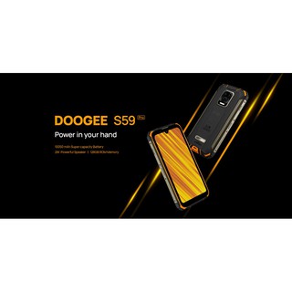 Doogee S59 teléfono resistente 10050mAh Super batería Smartphone 4GB+64GB teléfono móvil IP68/IP69K con 2W altavoz de volumen fuerte