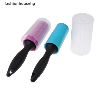 [Fashionhousehg] 1Pcs Washable Lint Roller Pet Hair Remover Reusable Sticky Dust Wiper Clothes HOT SELL (8)