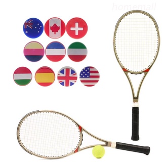 Ho 5Pcs raqueta de tenis amortiguador de vibraciones suave raqueta de silicona amortiguador bandera nacional raqueta de tenis amortiguador