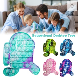 Pop Fidget juguetes sensoriales Color arco iris empuje burbuja antiestrés juguete para niños adultos matar tiempo