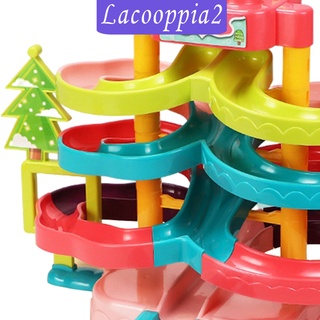 [LACOOPPIA2] Pelota diapositiva pista de juguete bloque de construcción pista de carreras juego de niños