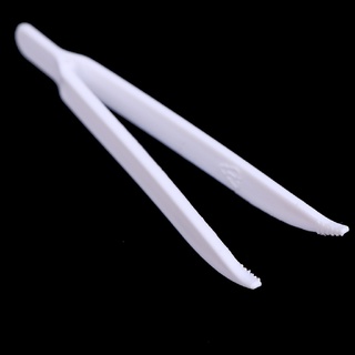 [beautifulandlovenew] 20pcs Disposable Tweezers Plastic Medical Small Beads Forceps for Jewelry Making (8)