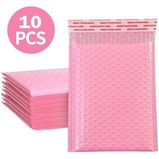 10Pcs rosa Bubble Mailer plástico acolchado sobre bolsa de envío embalaje