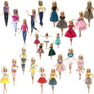 5 unids/set vestido para barbie noble muñeca