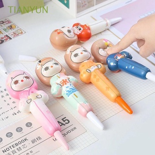 Tianyun Linda muñeca suave para niños regalo de oficina de fuente de escuela pluma Gel Descompresion pluma de dibujos Animados/Multicolor