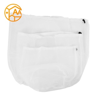 3 unids/lote ropa lavadora lavandería sujetador ayuda lencería malla red bolsa de lavado bolsa cesta 3 tamaños engrosado cordón bolsa