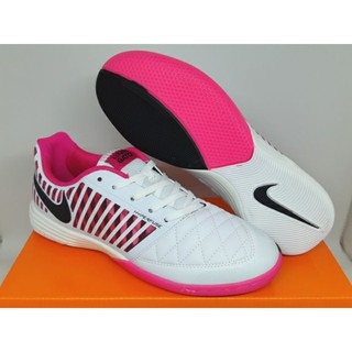 futsal nike lunar gato ii blanco rosa transpirable impermeable futsal fútbol zapatos unisex junior fútbol cleats envío gratis tamaño 39-45