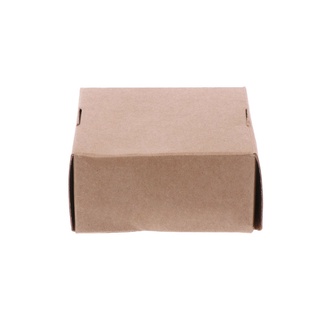Yu 50Pcs caja de papel Kraft marrón para fiesta boda favores caramelo joyería embalaje (6)