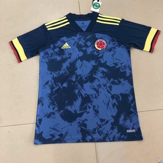 Nueva camiseta de fútbol 20-21 Colombia visitante azul Jersey S-4XL