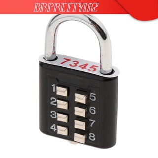 Brprettyia2 cerraduras con 8 Dígitos combinación De tu cuenta candado Para viaje maleta De viaje maleta y Mochilas-negro (1)