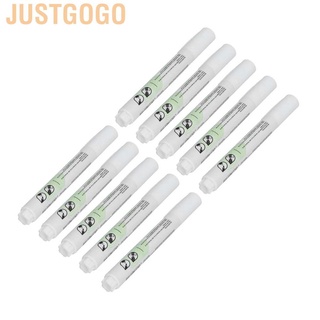 Justgogo 10 pzs rotuladores DIY multifuncional secado rápido cabeza grande dibujo blanco