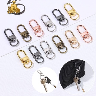 ACCUMULER 5Pcs Metal Bags Strap Buckles Jewelry Making Hook Lobster Clasp Hardware DIY KeyChain Bag Part Accessories Split Ring Collar Carabiner Snap/Multicolor