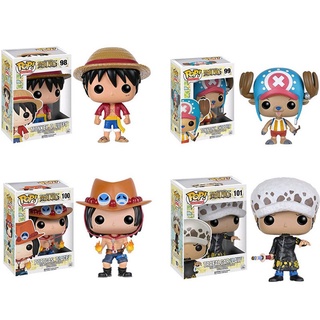 Funko Pop One Piece Monkey·D·Luffy Chopper Ace Trafalgar·Law figura de acción colección juguetes modelo muñecas