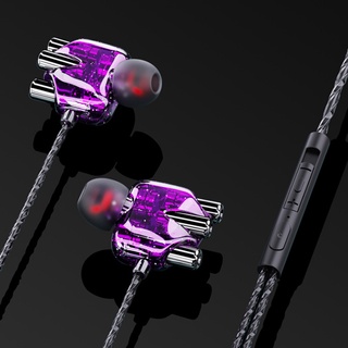 auriculares con cable multi-core móvil bobina abs 4 altavoz hifi auriculares para música