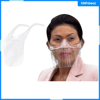 Clear Transparent Unisex Adult Shield Face Mask Mouth Lip Expression Window
