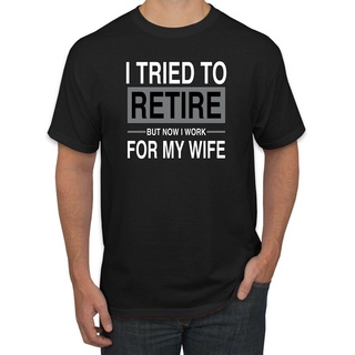 Traté De Jubilarme Pero Ahora Trabajo Para Mi Esposa Camiseta Gráfica Para Hombre