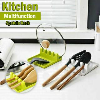 Útil cuchara descanso resistente al calor utensilios de cocina espátula de cocina soporte de herramientas (2)