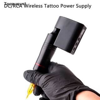 [topaugust] 1pcs dc/rca batería inalámbrica pack adaptador de alimentación tatuaje máquinas rotativas cartucho. (2)