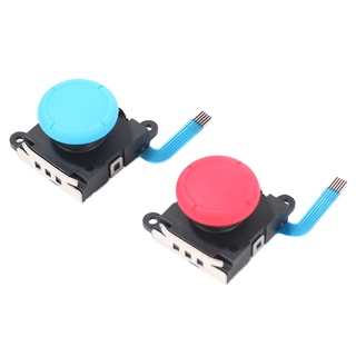 joystick analógico 3d joy-con reemplazo izquierdo/derecha pulgar para nintendo switch/switch lite controlador y consola - 2 pack (rojo+azul) (3)