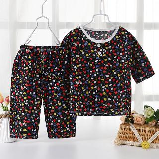 2Pcs niños bebé niña niño ropa Top+pantalones de algodón bebé pijamas