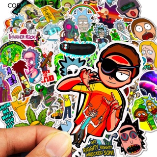 [COD] 50pcs Cartoon Anime rick Stickers Skateboard Travel Suitcase Luggage Stickers HOT