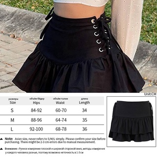 Novel Goth mujeres vendaje de cintura alta Mini falda gótico oscuro Punk Club Wear|Faldas (5)