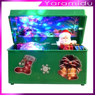 [yaramidu] Caja De Música Feliz navidad regalo De navidad Para niños/adorno De Mesa/decoración del hogar/año nuevo (8)