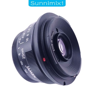 [SUNNIMIX1] 25 mm F1.8 enfoque Manual lente fija Micro gran angular lente portátil ligero (4)