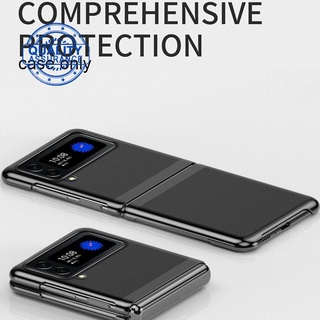 Para Samsung Galaxy Z Flip3 funda transparente paquete completo transparente caso plegable pantalla C6R3