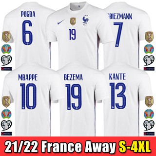 Jersey/camisa de fútbol 2021-22 francia visitante de la selección nacional talla S-4XL 20/21