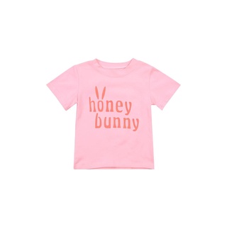 ❥Cn✤Niños bebé carta de pascua impresión T-shirt moda manga corta Tops para niños niñas