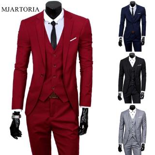 hombres trajes blazer slim negocios formal vestido chaleco novio hombre traje exquisito de malezas de oficina pantalones conjunto delgado blazer (1)