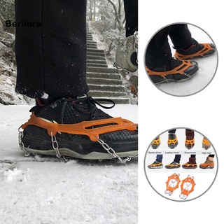 Berlinra 2 colores zapatos Spikes Gripper crampones escalada invierno nieve picos resistentes al frío para exteriores