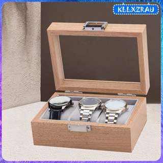 Kllxzrau caja De almacenamiento De madera/3 divisiones Para almacenar joyería/